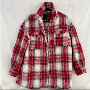 BAGATELLE- Red Flannel Jacket NWT
